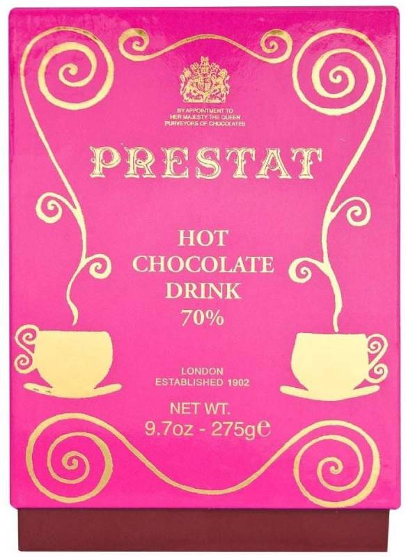 Prestat Dark Hot Chocolate Flakes (275g) Prestatダークホットチョコレートフレーク（ 275グラム）