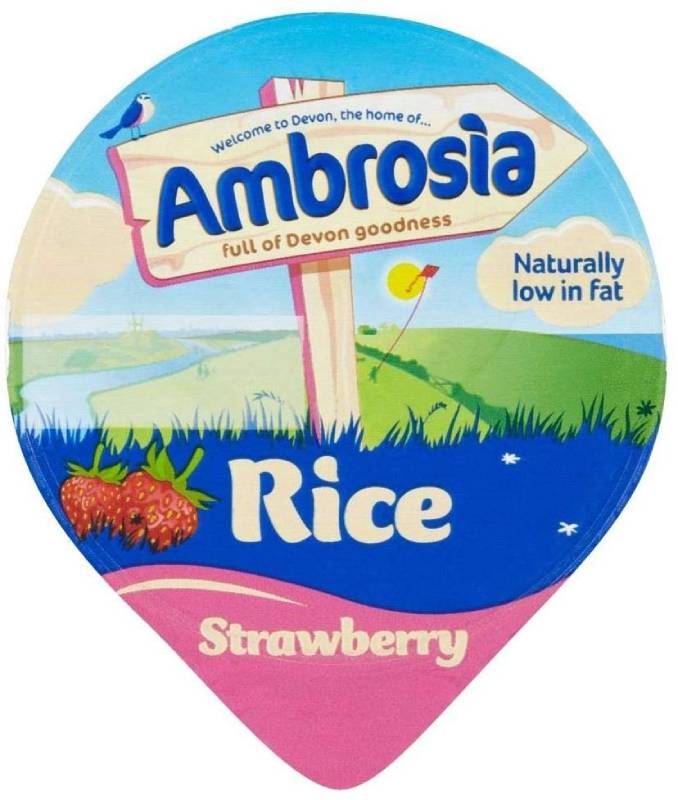 Ambrosia Rice Pudding Strawberry (120g) アンブロシア ライスプディング イチゴ 120グラム