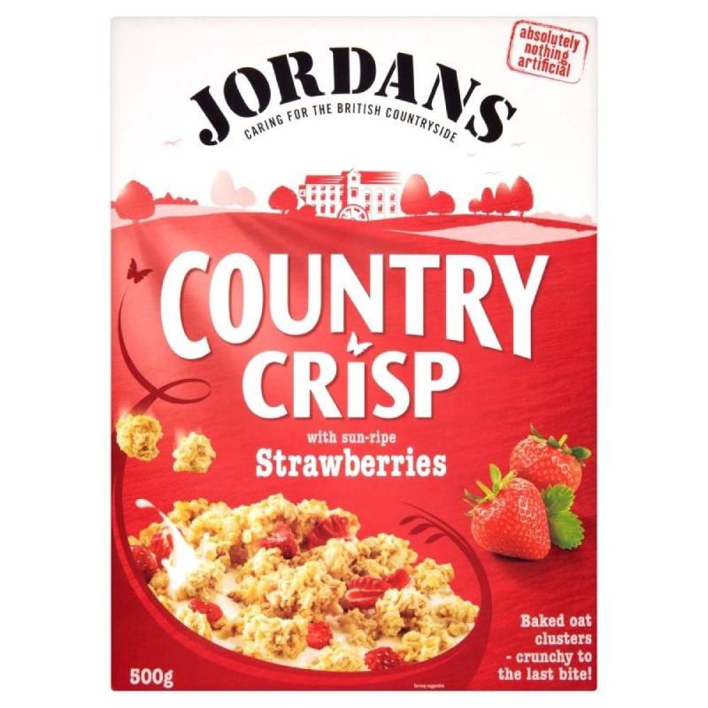 Jordans Country Crisp Strawberry Crunchy Clusters (500g) ジョーダンの国カリカリイチゴカリカリクラスター（ 500グラム）