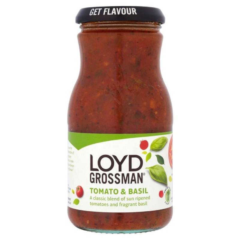 Loyd Grossman Pasta Sauce - Tomato & Basil (350g) Ch OX}pX^\[X - g}gƃoWi 350Oj