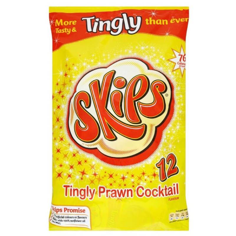 KP Skips - Tingly Prawn Cocktail (12x14.4g)