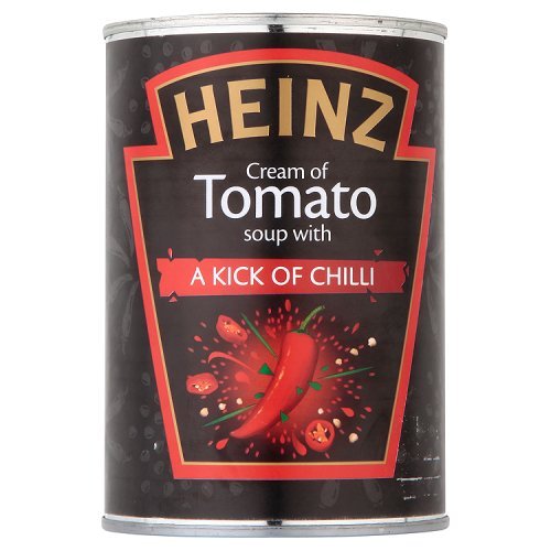 Heinz Cream of Tomato Soup with a Kick of Chilli 12 x 400g ハインツ クリーム トマト スープ チリフレーバー 400g 1
