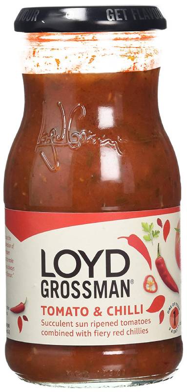 Loyd Grossman Pasta Sauce - Tomato & Chilli (350g) Ch OX}pX^\[X - g}gƓhqi 350Oj