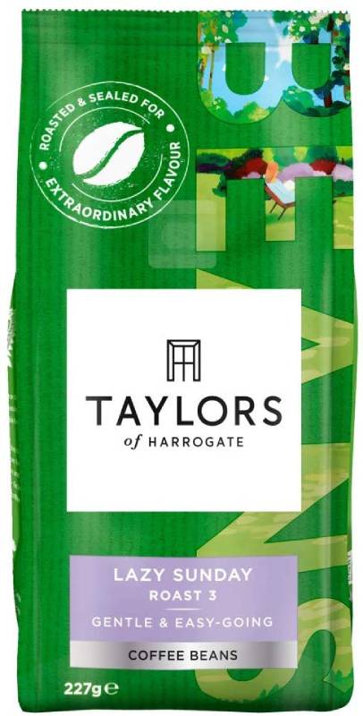 y2܃ZbgzTaylors of Harrogate Lazy Sunday Whole Beans Coffee 227g (Pack of 2)