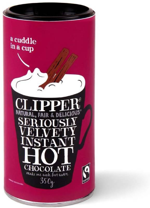 Clipper Seriously Velvety Hot Chocolate 350g クリッパー ホットチョコレート ココア シリアスリー・ヴェルベッティ フェアトレード
