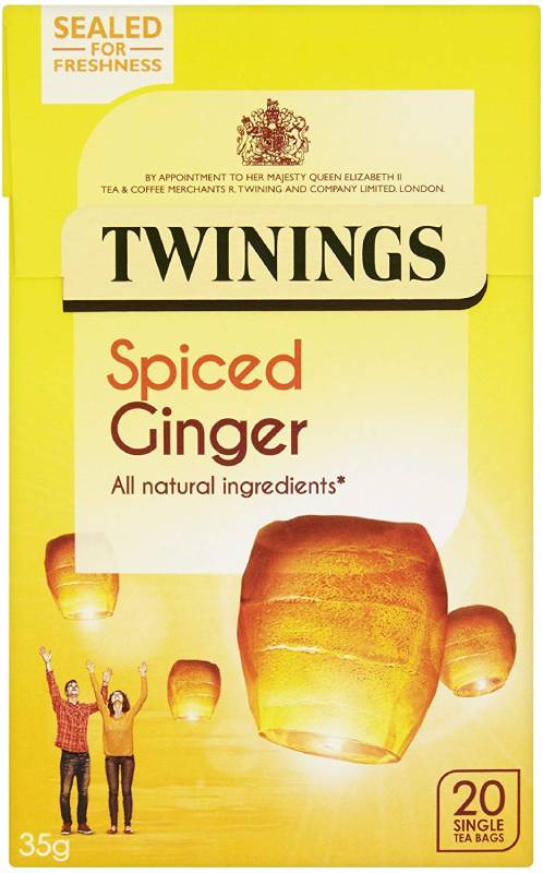トワイニング ハーブティー Twinings Ginger Infusion (Pack of 8)トワイニング ジンジャーティー 生姜 20袋入り【8箱セット】 ノンカフェイン