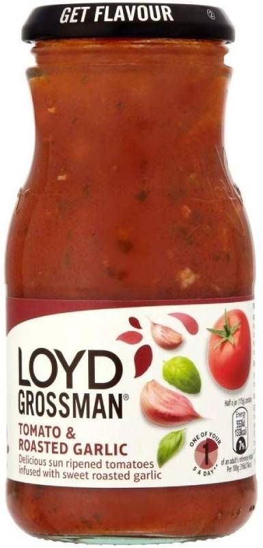 Loyd Grossman Pasta Sauce - Tomato Roasted Garlic (350g) ロイド グロスマンパスタソース - トマトとローストガーリック（ 350グラム）