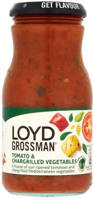 Loyd Grossman Pasta Sauce - Tomato & Chargrilled Vegetables (350g) Ch?OX}pX^\[X - g}gƒYĂ؁i 350Oj