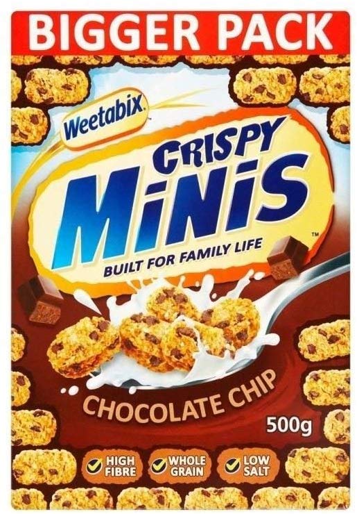 Weetabix Crispy Minis Chocolate Chip (500g) ウィータビックスミニ クリスピーチョコチップ