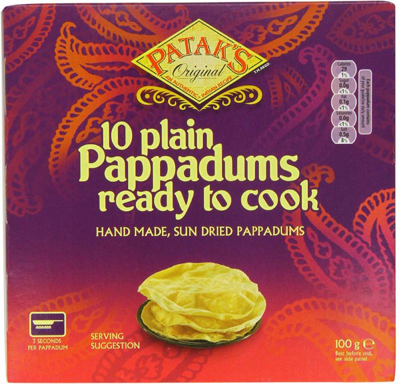 Pataks Pappadums 100 g (Pack of 12)