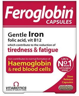Vitabiotics Feroglobin Vitamin and Mineral Capsules 30 Capsules