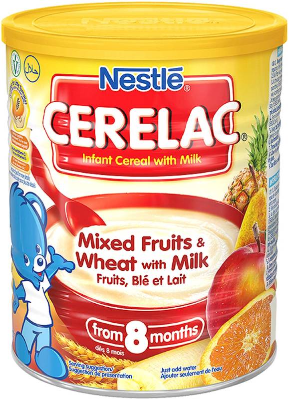 楽天shop ukNestle Cerelac Infant Cereals Mixed Fruits and Wheat 400 g （Pack of 4） ネスレ セレラック 赤ちゃん用 シリアル ミックスフルーツ＆麦 4個まとめ買い