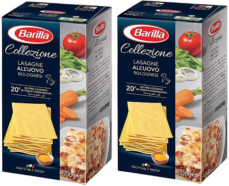 Barilla Lasagna 500g x 2 boxes バリラ ラザニア 500g×2 箱セット