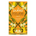 Tea - Organic - Lemon Ginger and Manuka Honey - 20 Bags - Case of 6 by Pukka Herbal Teas