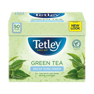 Tetley Green Tea Decaf 50bags 100g テトレー グリーンティー デカフェ ノンカフェイン 緑茶