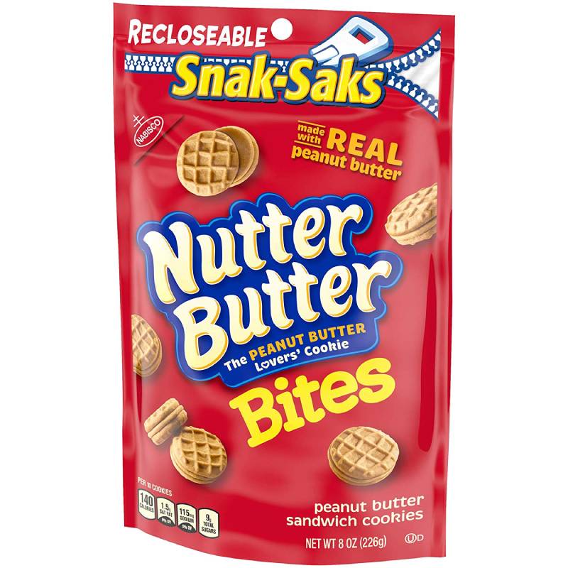 ナッター バタークッキー、12 カウント (x12) Nutter Butter Snak-Saks Bites Cookies, 12 Count (Pack of 12)
