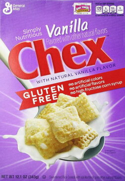 Chex 穀物、グルテン フリー、バニラ、Chex で 12.1 オンス (パックの 3) Chex Cereal, Gluten Free, Vanilla, 12.1 Ounce (Pack of 3) by Chex