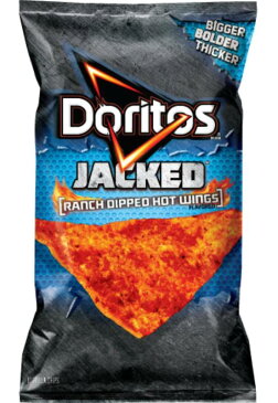 ドリトス ホット9.25 オンス (3 パック) Doritos JACKED Ranch Dipped Hot Wings 9.25 oz (Pack of 3)