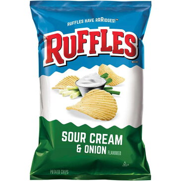 フリルのサワー クリーム ・ オニオン (パックの 3) ruffles sour cream & onion (pack of 3)