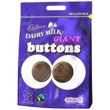 キャドバリー チョコレート ジャイアント ボタンチョコ 6パック Cadbury Fair Trade Giant Buttons 119g - Pack of 6 フェアトレード イギリス チョコ