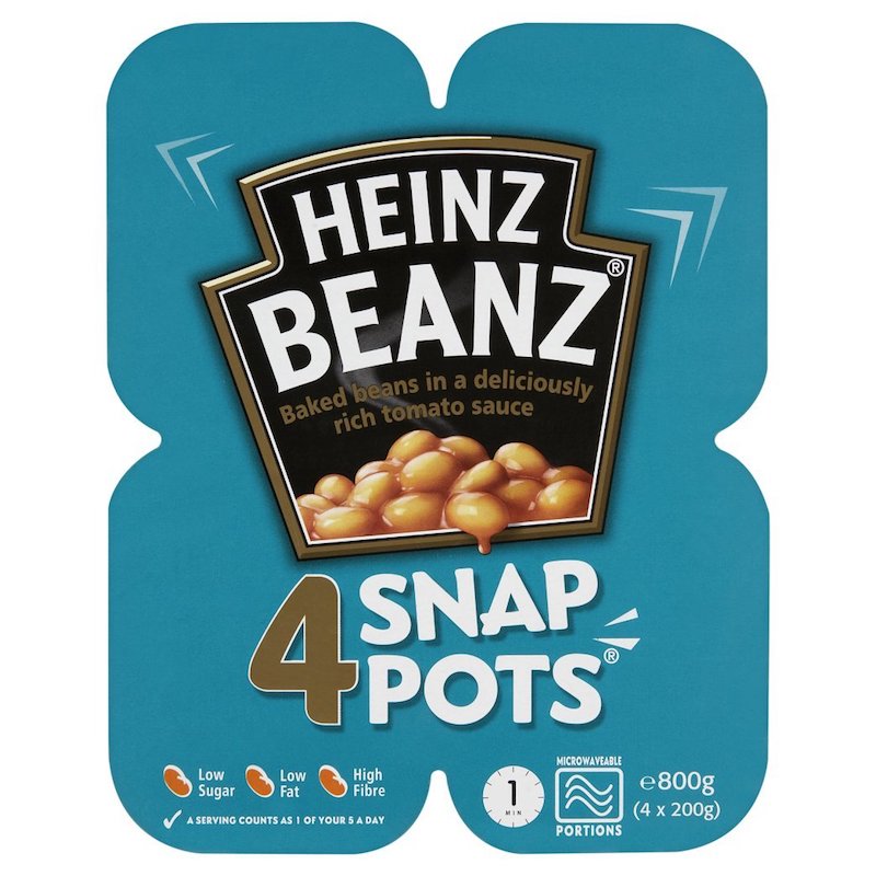 ベイクドビーンズ 少量パック 200g x 4 ハインツ Heinz Beans Snap Pots 4x200g イギリス 朝食 ビーンズ