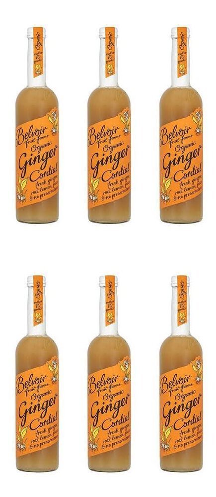 ベルボア 有機コーディアル ジンジャー 500ml x 6本 Belvoir Ginger Cordial Organic 500ml x 6 Pack オーガニック