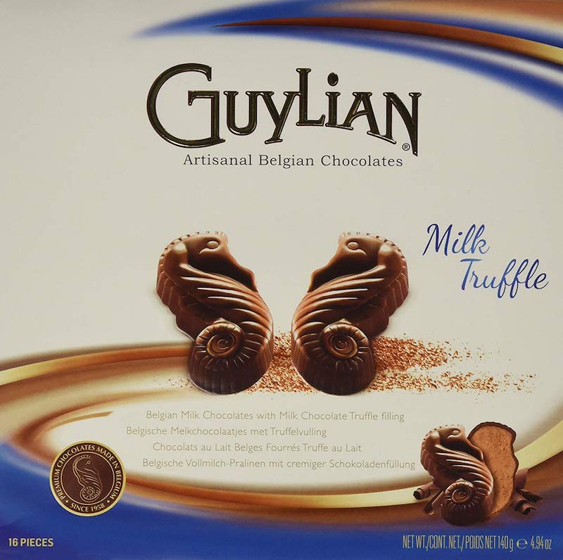 MA xM[`R V[z[X gt ~N`R[g 140g Guylian Belgium Chocolates Milk Chocolate Seahorse Truffle, Chocolate Filling, 4.94 Ounce