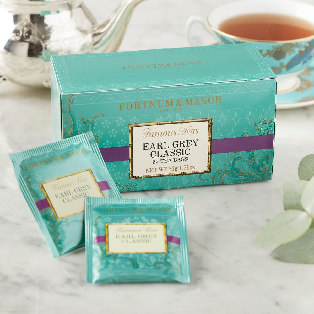 フォートナム＆メイソン FORTNUM & MASON Earl Grey Classic 25 bags アールグレイ クラシック 紅茶 25ティーバッグ (個包装) 香りが良い アールグレー ティー イギリス【英国直送品】