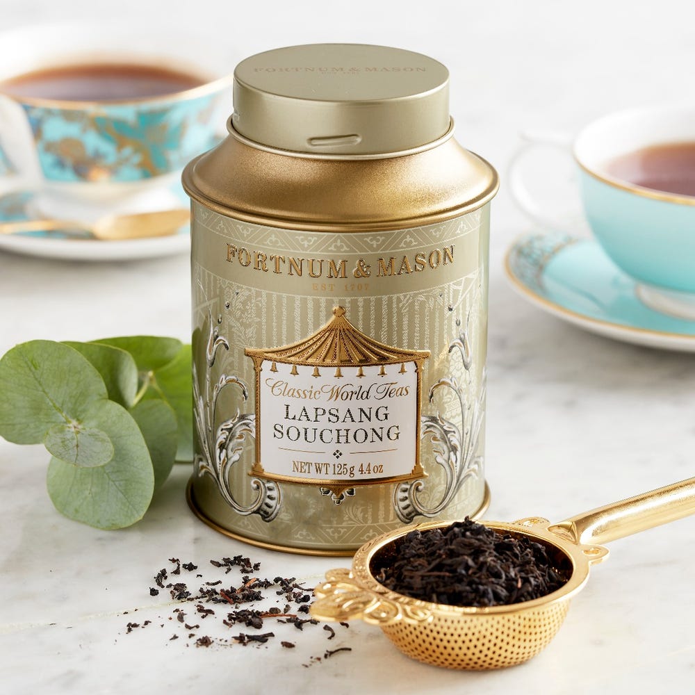 Fortnum & Mason Lapsang Souchong, 125g Loose Leaf Tin フォートナム&メイソン 紅茶 ラプサンスーチョン リーフティー 1缶 125g 香りが良い 茶葉 イギリス 英国王室御用達