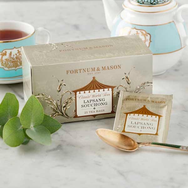 【最大1000円OFFクーポン配布中】フォートナム＆メイソン FORTNUM & MASON Lapsang Souchong 25 bags ラプサンスーチョン ティー 紅茶 25ティーバッグ (個包装) 香りが良い イギリス 英国王室御用達【英国直送品】