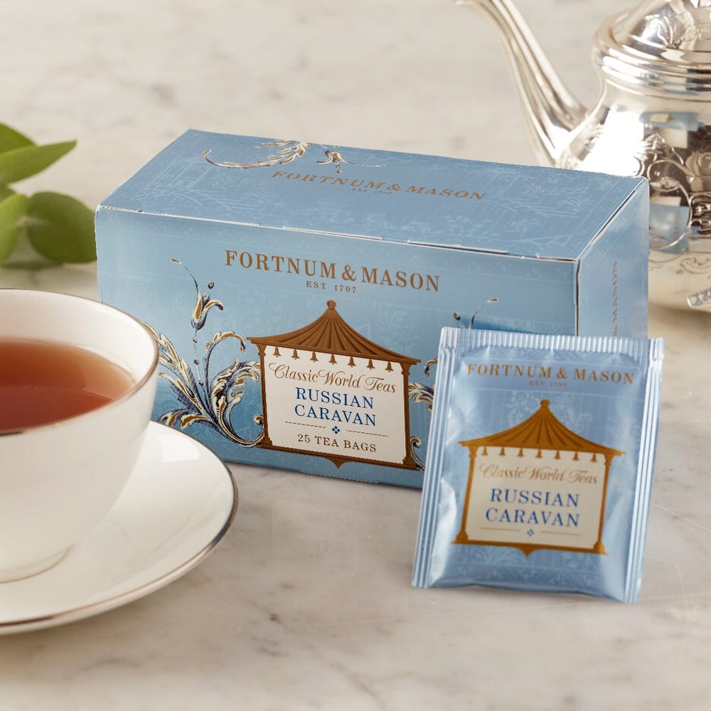 フォートナム・アンド・メイソン 紅茶 フォートナム＆メイソン FORTNUM & MASON Russian Caravan 25 bags ロシアン カラバン ティー 紅茶 25ティーバッグ (個包装) 香りが良い イギリス ロシアンキャラバン 英国王室御用達【英国直送品】