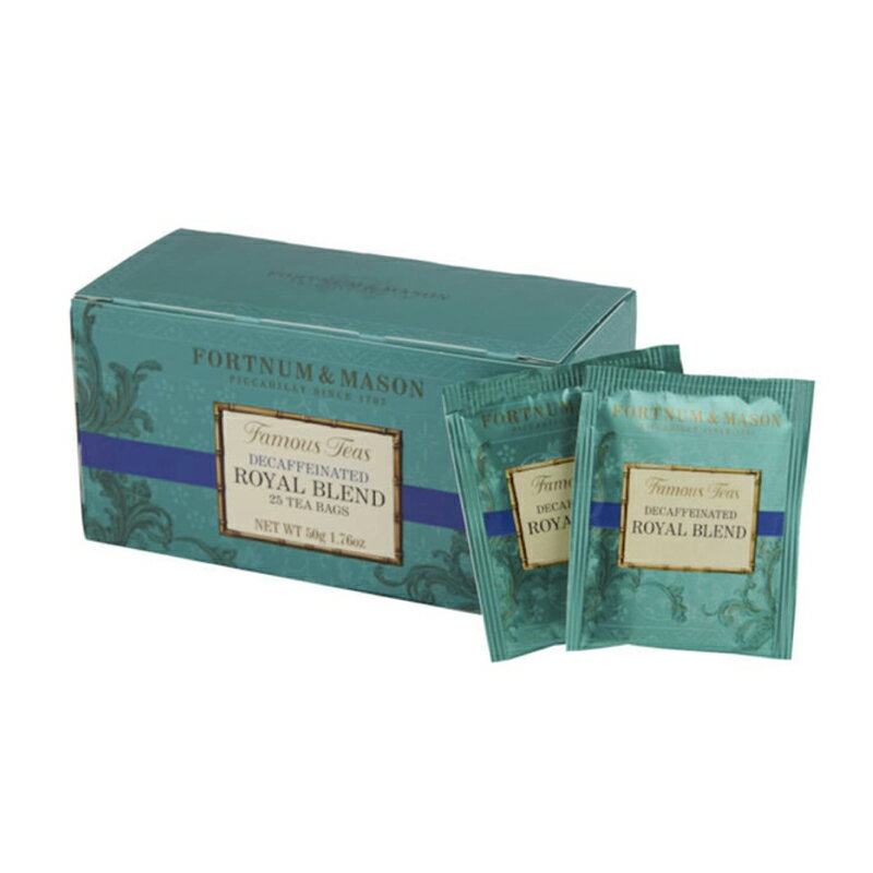 フォートナム＆メイソン FORTNUM & MASON Royal Blend Decaffeinated 25 bags ロイヤルブレンド デカフェ カフェインレス 紅茶 25ティーバッグ (個包装) 香りが良い ティー イギリス