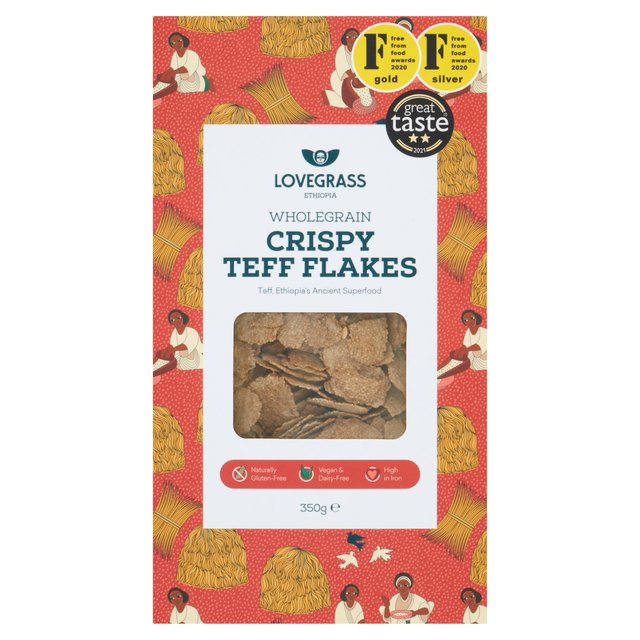 Lovegrass Crispy Teff Flakes 350g uOX NXs[ett[N 350g