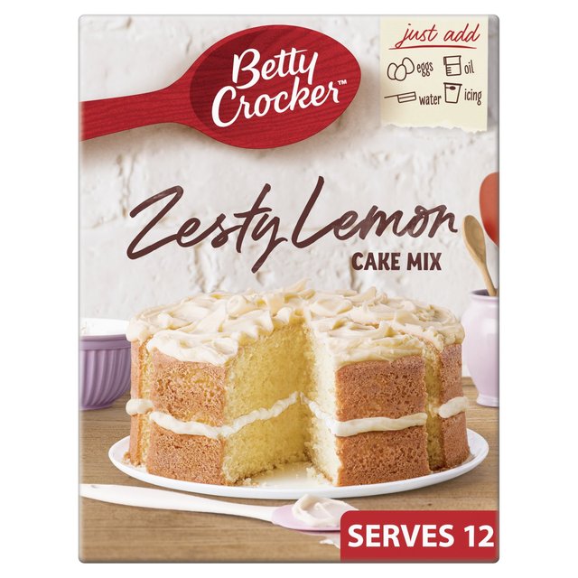 Betty Crocker Zesty Lemon Cake Mix 425g Betty Crocker (ベティクロッカー) ゼスティー レモンケーキミックス 425g