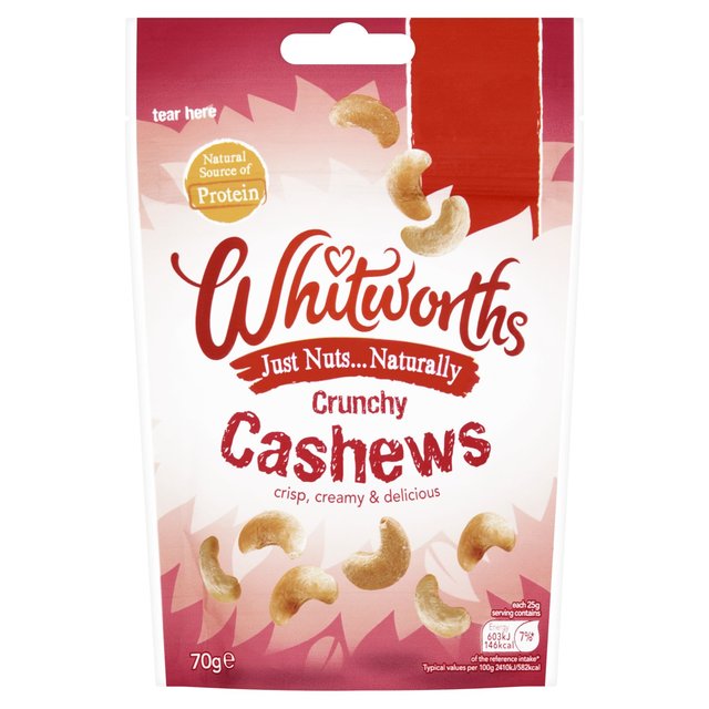 Whitworths Cashews Grab Bag 70g Whitworths (EBbg[X) JV[Y  OuobO 70g