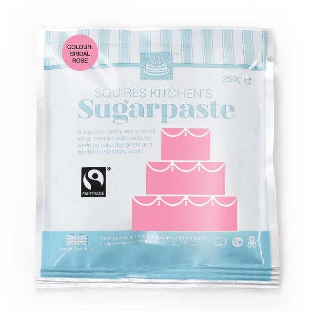 Squires Kitchen Pink Fairtrade Sugarpaste Ready to Roll Icing 250g Squires Kitchen (スクワイヤーズ キッチン) ピンク フェアトレード シュガーペースト レディトゥロール アイシング 250g