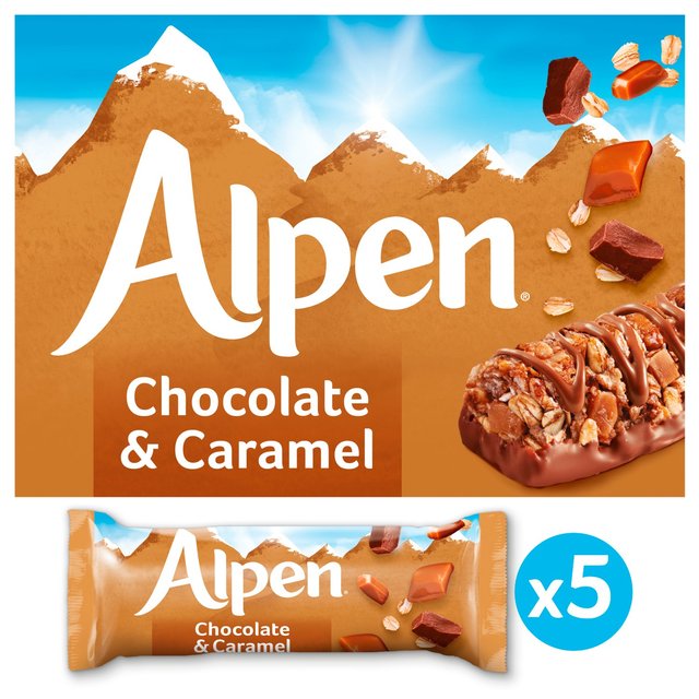 Alpen Caramel & Chocolate Bars 5 x 29g Ay L`R[go[ 5 x 29g