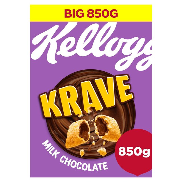 Kellogg's Krave Milk Chocolate 850g PbO N[u ~N`R[g 850g