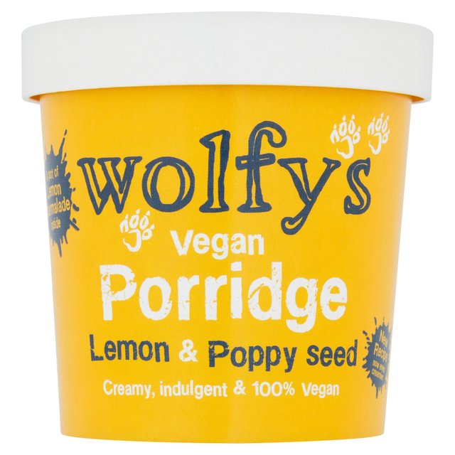 Wolfy's Vegan Lemon & Poppy Seed Porridge 88g Wolfy's (EtB[Y) B[K |s[V[h |bW 88g