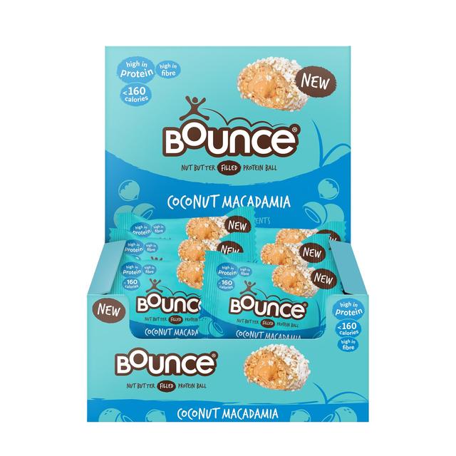 Bounce Filled Coconut & Macadamia Balls 12 x 35g oEXtBh RRibc}J_~A {[ 35g x 12