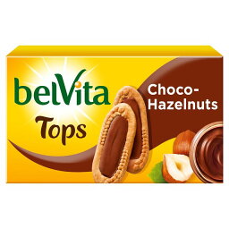 Belvita Choco-Hazelnut Tops Breakfast Biscuits 5 x 50g Belvita (ベルビタ) チョコ ヘーゼルナッツ トップス ブレックファスト ビスケット 5 x 50g