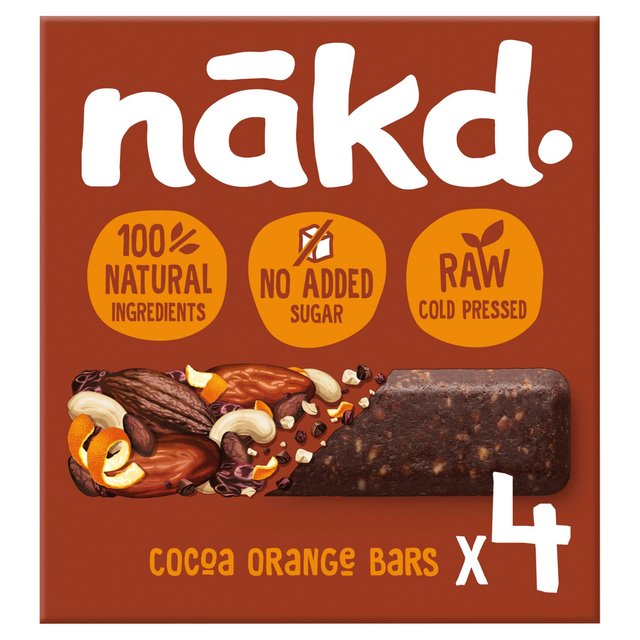 Nakd Cocoa Orange Fruit & Nut Bars 4 x 35g Nakd ilCLbhjRRA IW t[cibco[ 4 x 35g