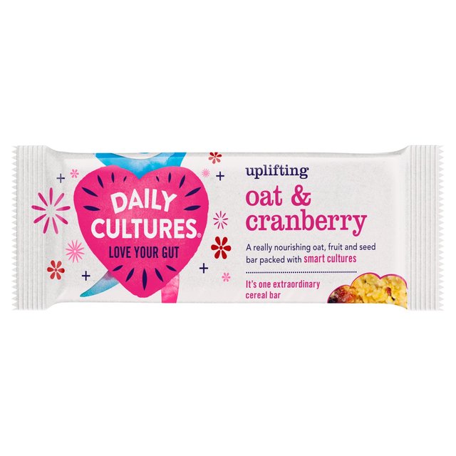 Daily Cultures Oat & Cranberry Cereal Bar 60g fC[ J`A[Y I[gNx[ VAo[ 60g