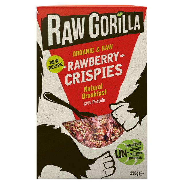 Raw Gorilla Rawberry Crispies 250g Raw Gorilla ラズベリー クリスピー 250g