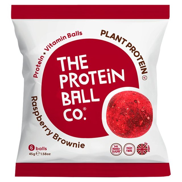 The Protein Ball Co. Raspberry Brownie Protein Balls 45g The Protein Ball Co. iUveC{[Jpj[jYx[uEj[ veC{[ 45g