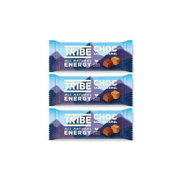 TRIBE Natural Energy Bar. Choc Salt Caramel 3 x 50g トライブ ナチュラルエナジーバー チョコソルト キャラメル 50g×3本