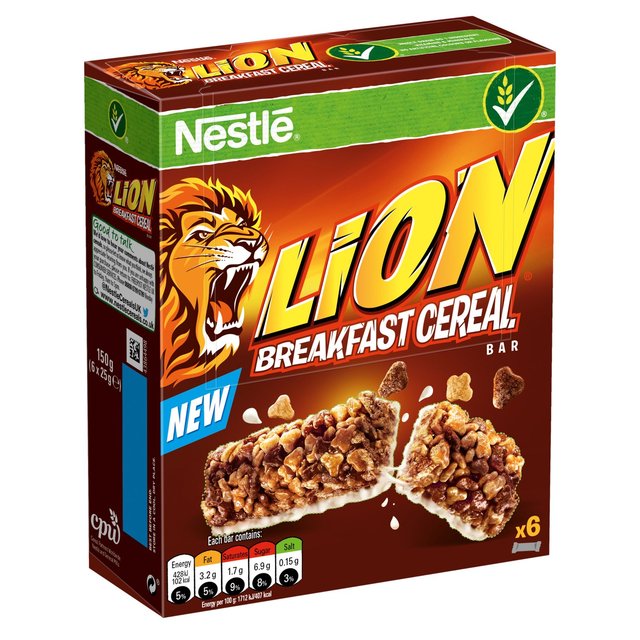 Nestle Lion Cereal Bar 6 x 25g lX CI VAo[ 6 x 25g