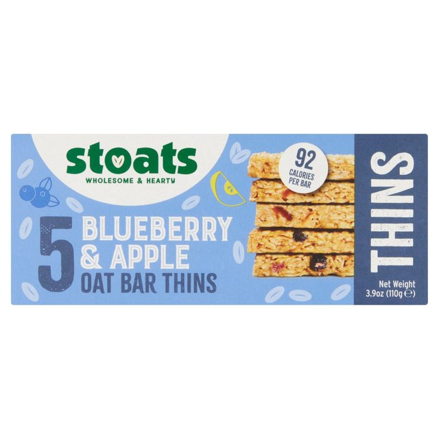 Stoats - Blueberry & Apple Thins 5 x 22g Xg[c u[x[AbvVY 22g~5Zbg