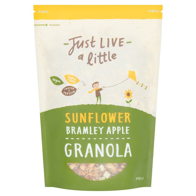 Just Live a Little Oaty Apple & Cinnamon Granola 400g ジャスト・ライブ・ア・リトル オーティー アップル＆シナモン グラノーラ 400g