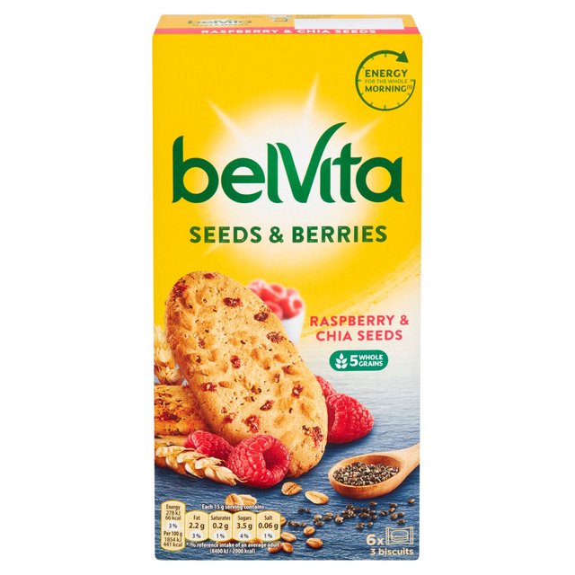 Belvita Raspberry & Chia Seeds Biscuits 270g xr[^ Yx[`AV[hrXPbg 270g